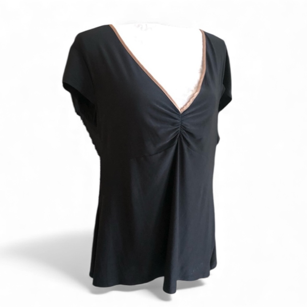 Gilligan & Ohama Black Sleepwear Top Plus Size XXL - 2X